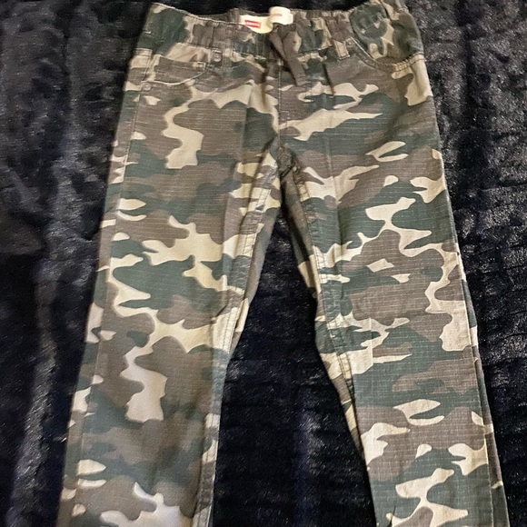 Boys Levi Camouflage Adjustable Joggers Pre-Owned - Picture 1 of 15